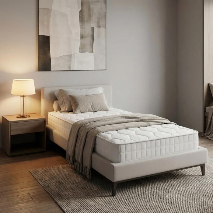 Matratze 90 x 200 cm – Memory-Schaum-Unterstützung – 7 Zonen – Komfortschaum – 2er-Pack