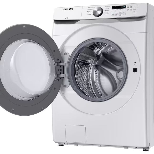 Lavatrice a carica frontale impilabile ad alta efficienza Samsung da 4,5 piedi cubi (bianca) con certificazione ENERGY STAR