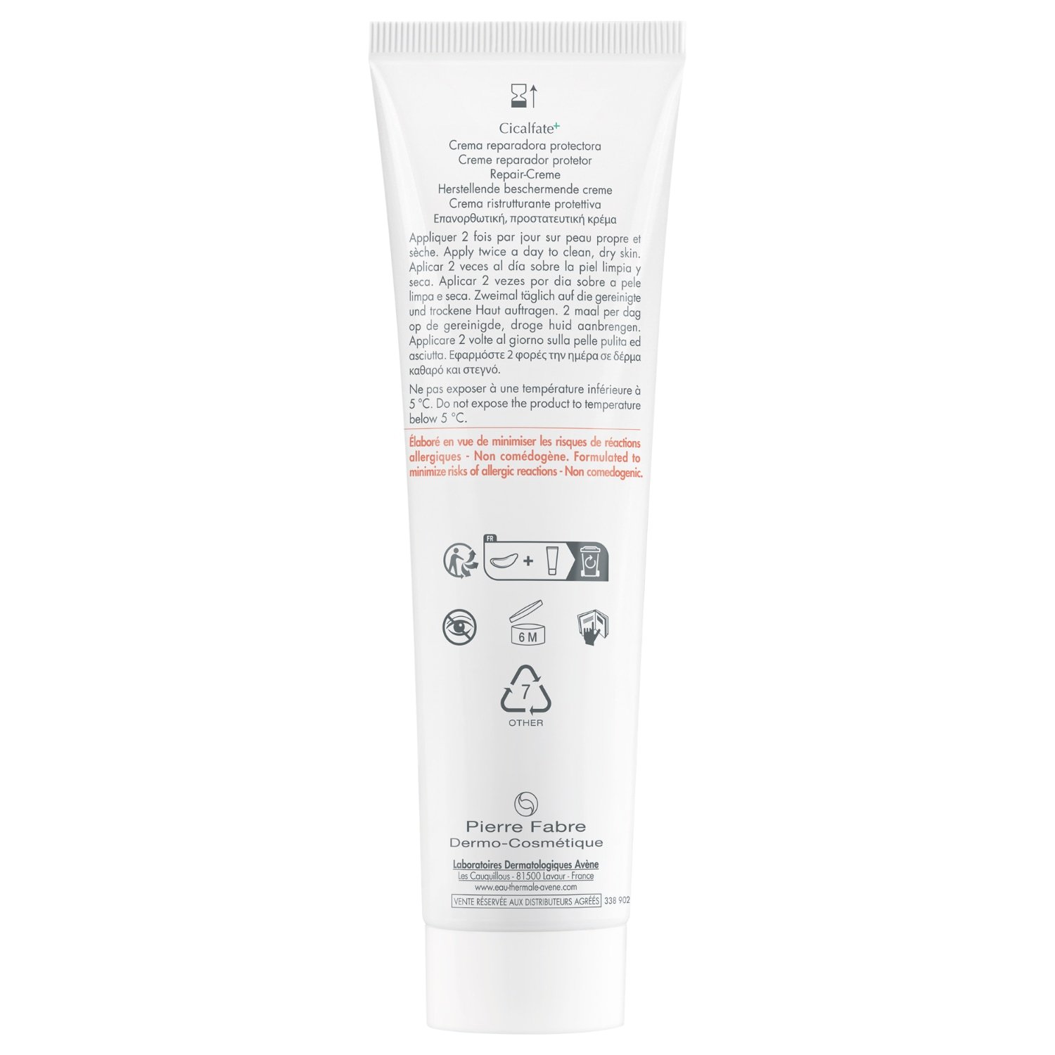 Авене Корперцреме Цицалфате + Репариеренде Сцхутзцреме - 40 мл