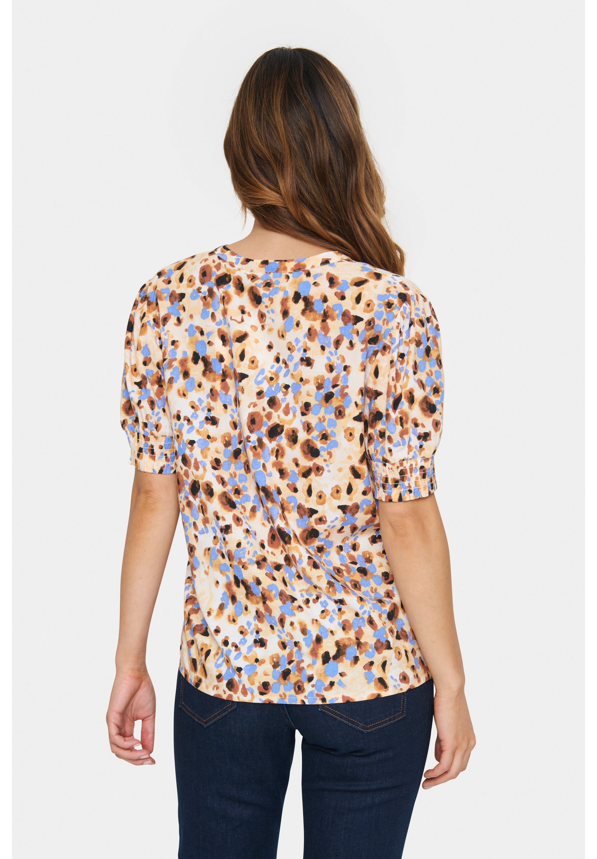 Saint Tropez ZOFVISZ - Blouse - berken stippen luipaardprint