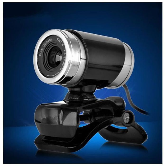 Webcam USB HD da 50 MP con microfono integrato, compatibile con laptop e computer desktop.