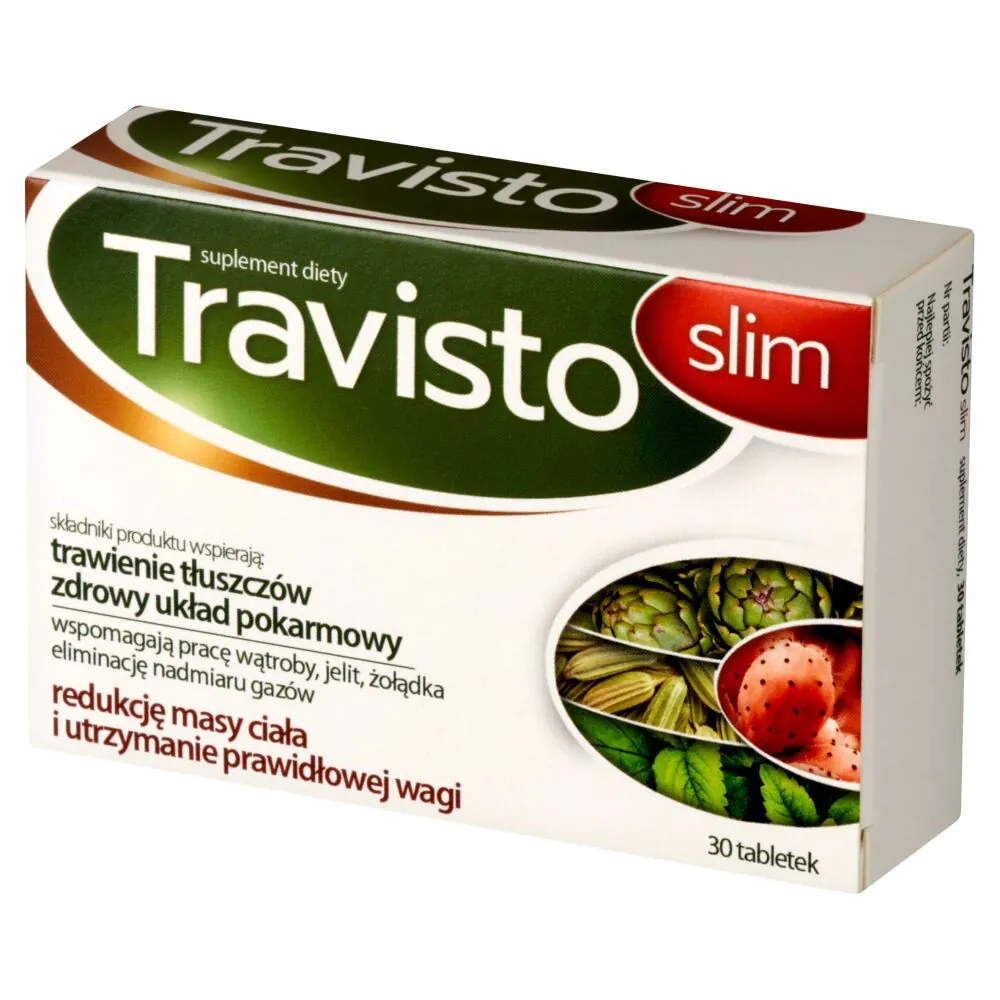 Travisto Slim, Suplement diety wspierający trawienie, Tabletki