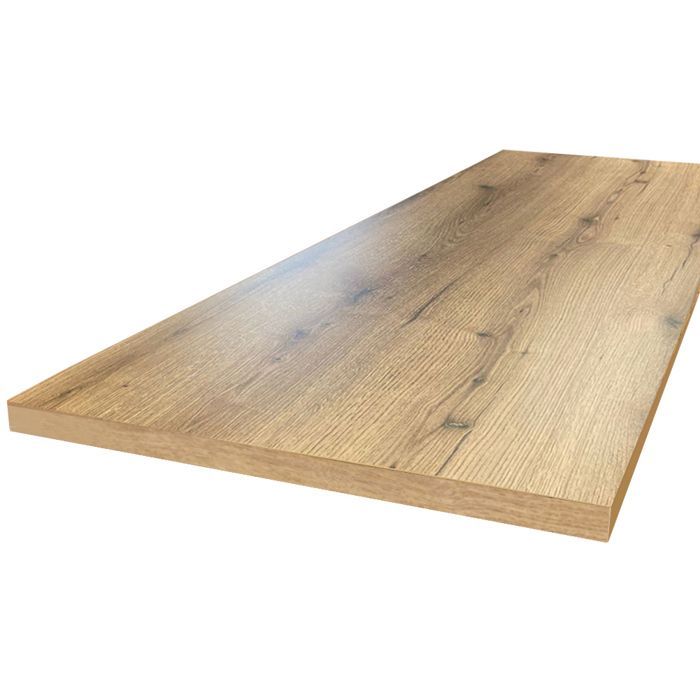 HPL oak laminate kitchen island 1600 x 900 x 38 mm FSC - FORESTEA Signature range. Dimensions: 1600 mm x 900 mm x 38 mm