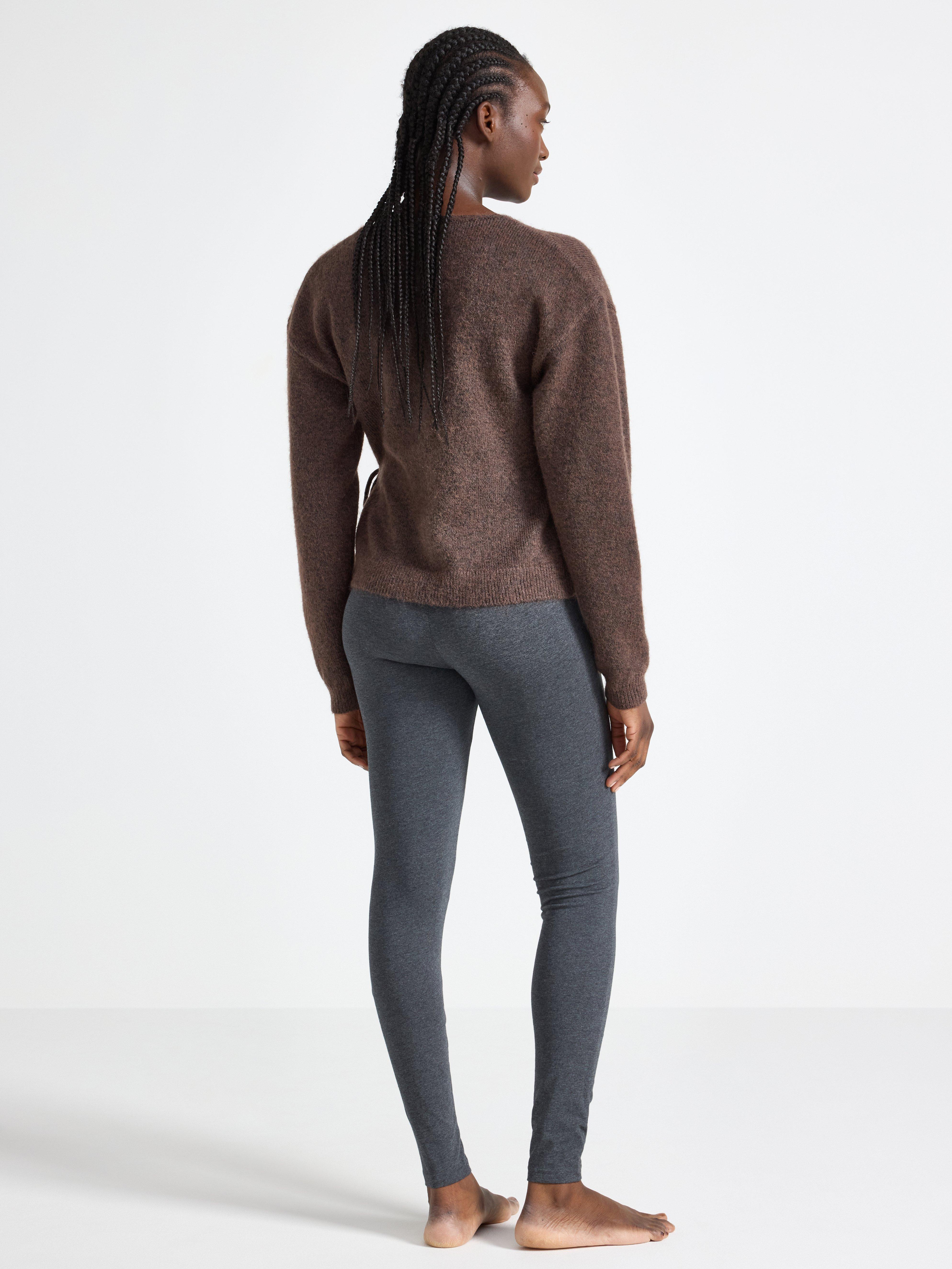 Leggings gris foncé chiné