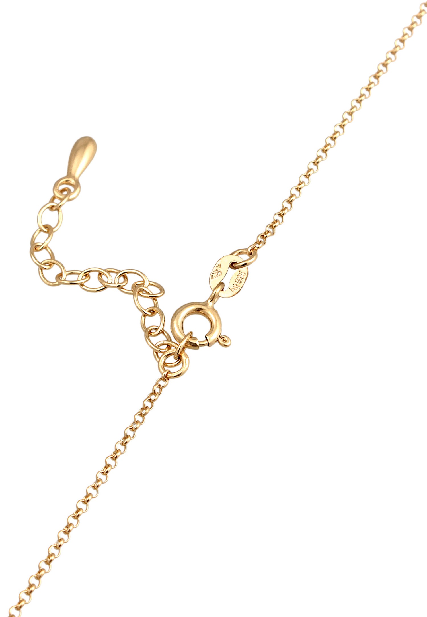 Elli Femmes Choker Solitaire Pendentif Basic avec Zirconia en Argent Sterling 925