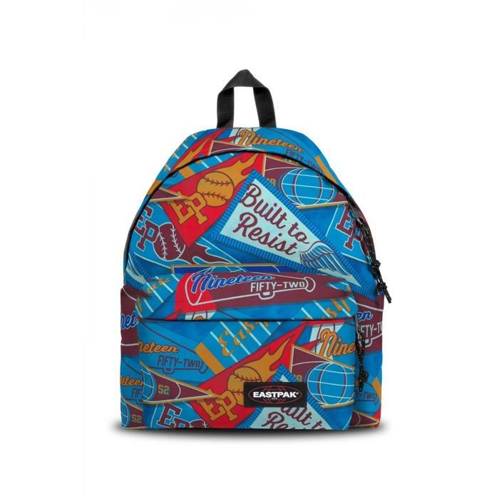 Mochila acolchada EASTPAK Pak'r Clash azul con 1 compartimento.