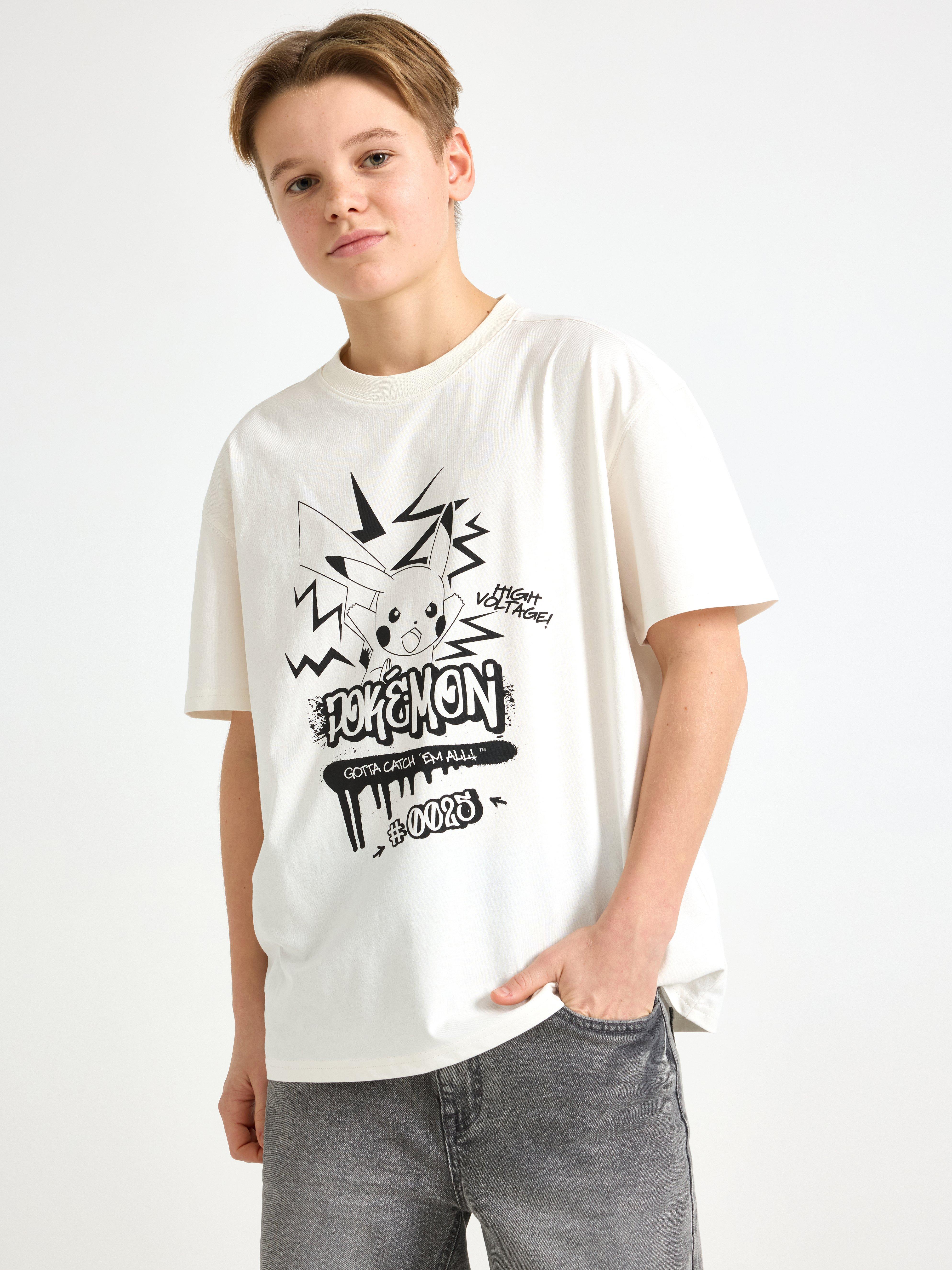 Camiseta Pokémon Off White