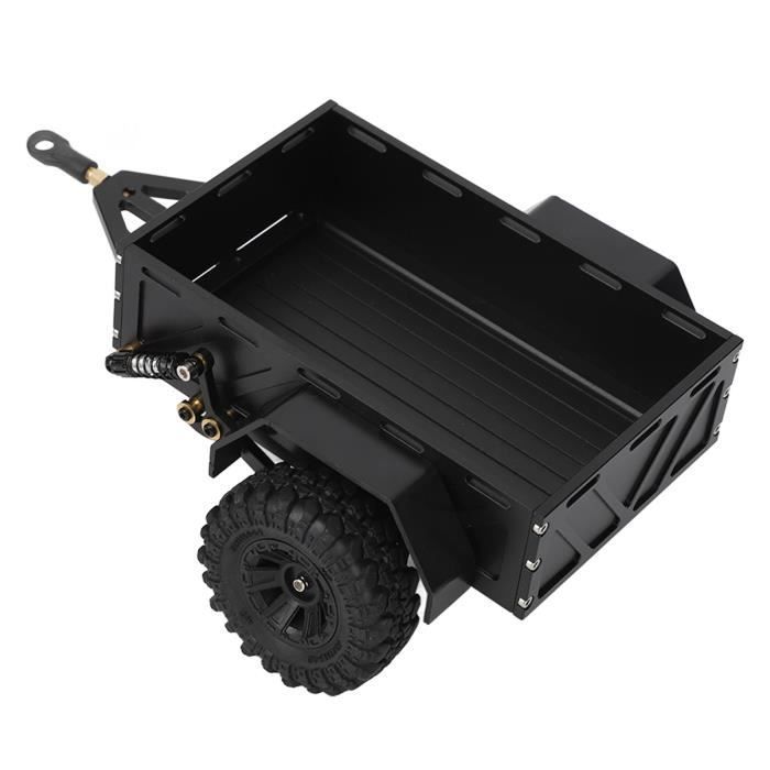 Remolque para coche RC Vvikizy, aluminio, antideslizante, ruedas de goma para Traxxas TRX4M 1/18