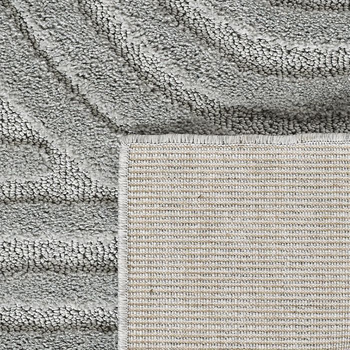 Teppium Tapis de Salon et Chambre à Poils Bouclés Gris 60 x 110 cm style bohème scandinave tapis décoratif