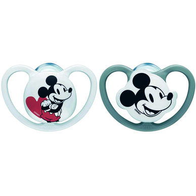 Nuk Space Mickey Boy Chuchas 6-18m 2 un 2 un