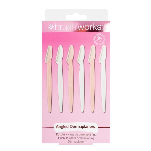 Úhlové dermaplanery Brushworks (balení 6 kusů)