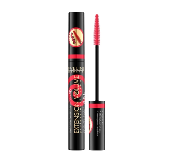 Eveline Cosmetics Extension Volume False Definition 4D tusz do rzęs z efektem sztucznych rzęs XXL Black 10 ml