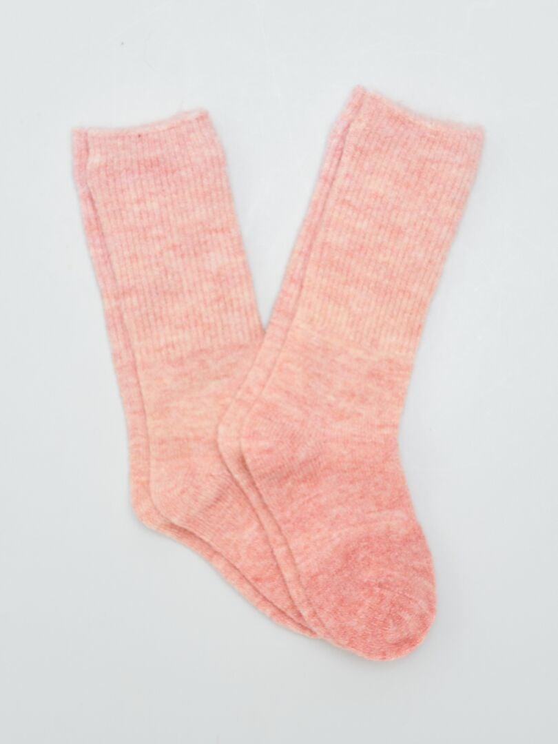 Pares de meias quentinhas - ROSA