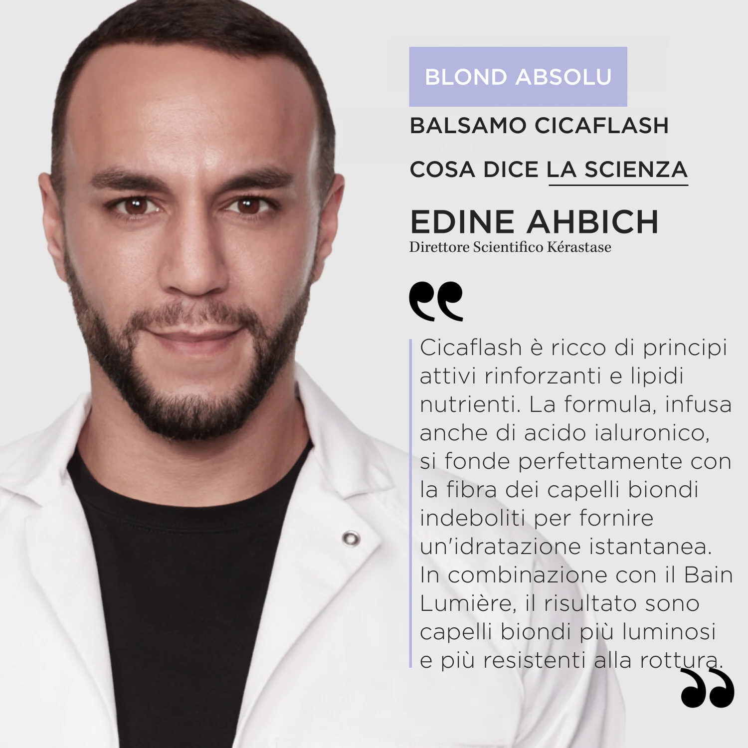 Blond Absolu Cicaflash - Balsamo Riparatore Capelli, Balsamo Protezione Colore Capelli, Balsamo Illuminante Capelli