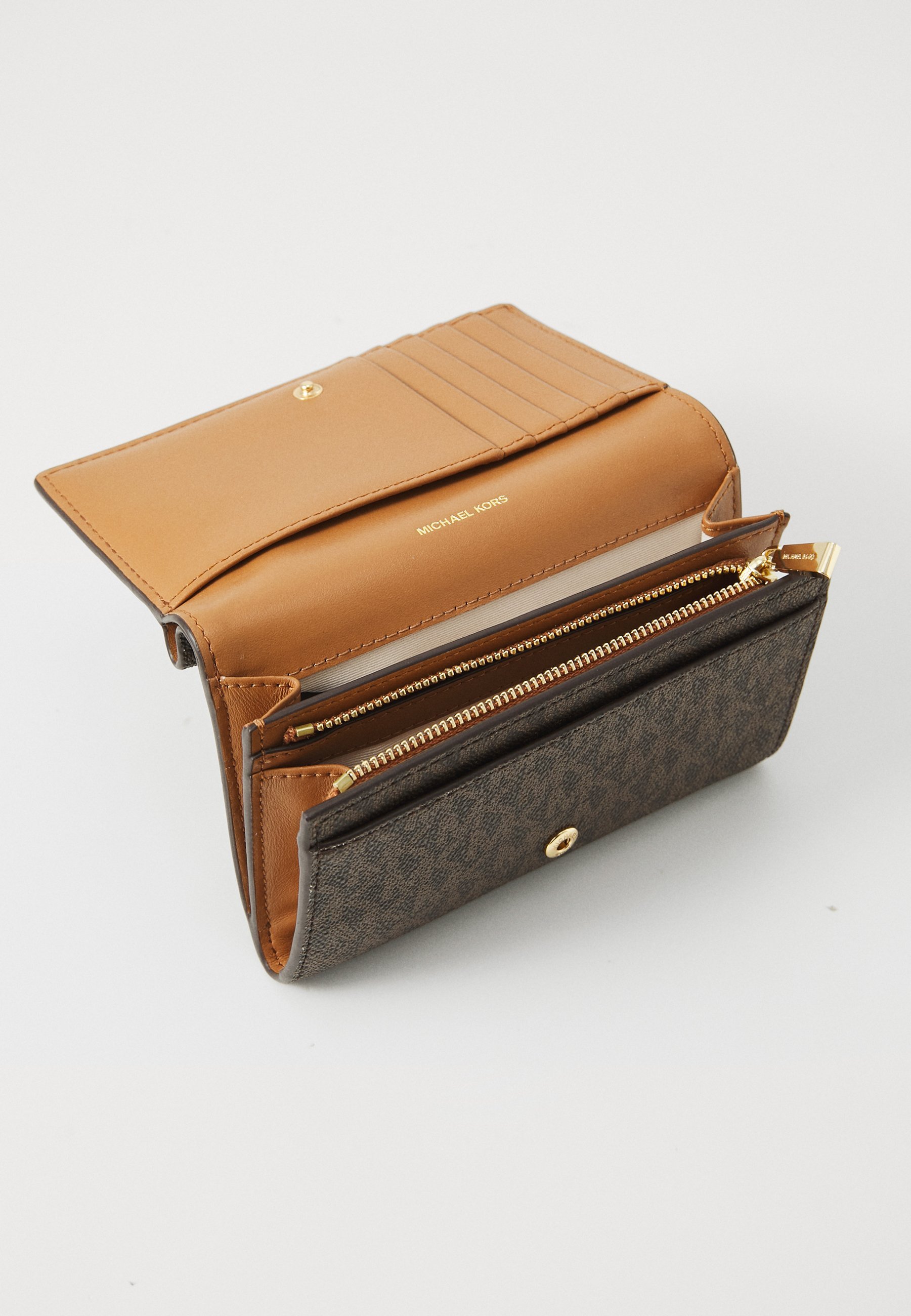 MICHAEL Michael Kors BRYANT COIN WALLET - Portemonnee - bruin