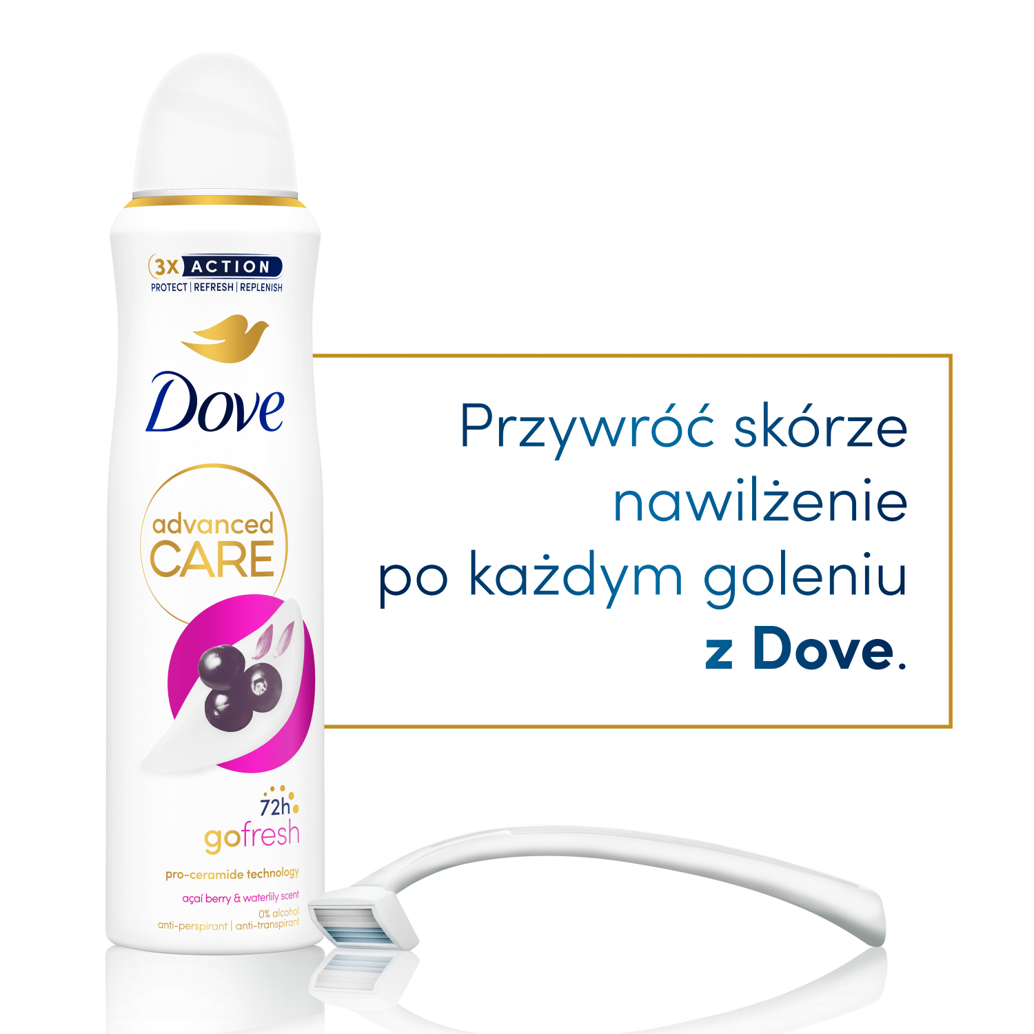 Dove Go Fresh мирис асаи бобица и локвања