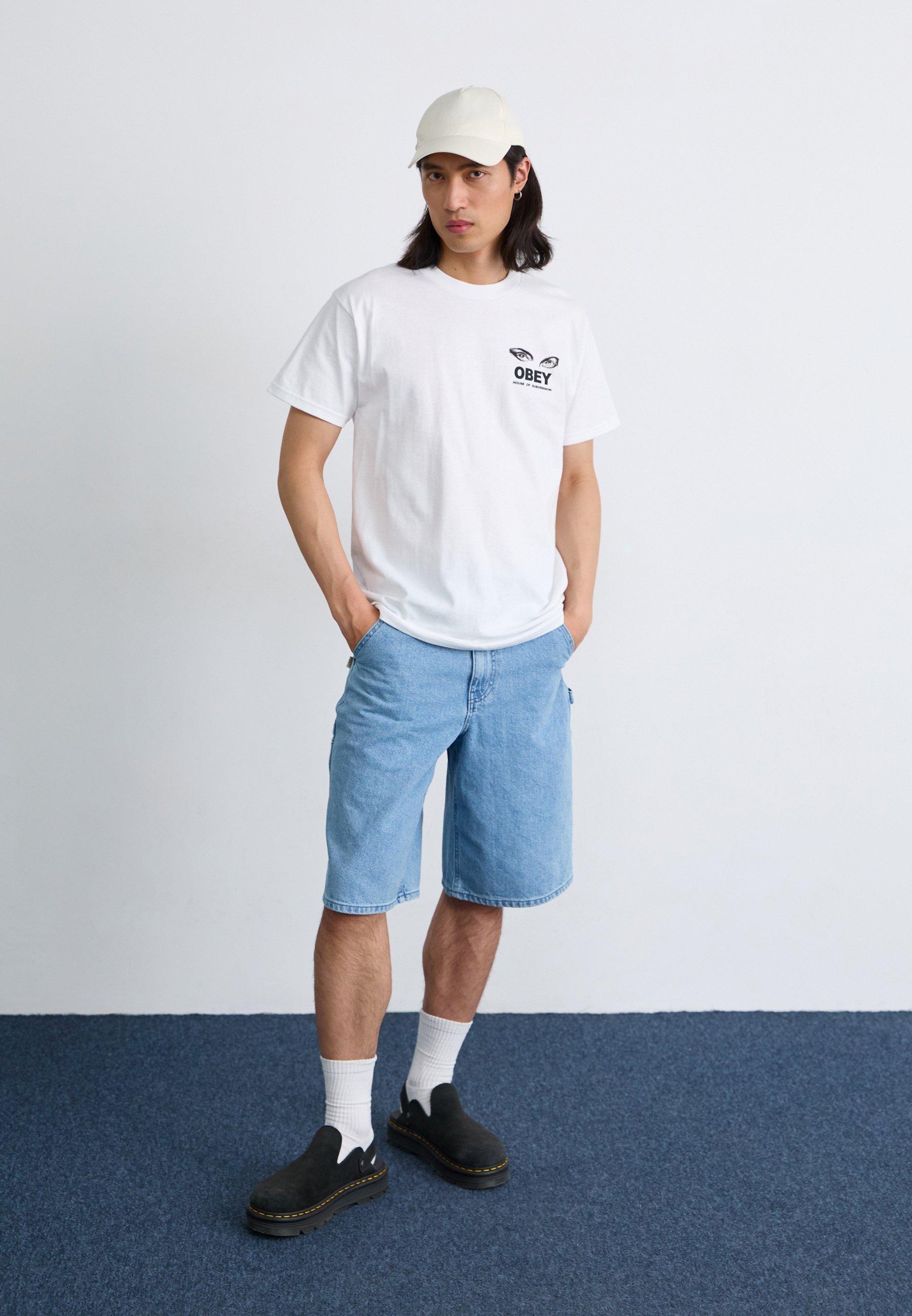 T-shirt imprimé Obey Clothing HOUSE OF SUBVERSION - blanc