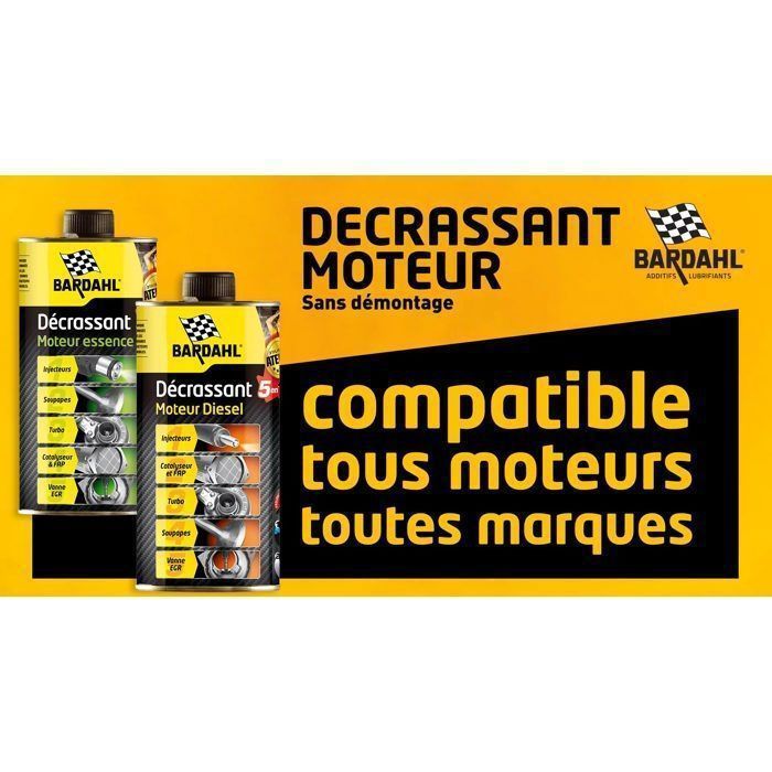BARDAHL BA9357 Limpiador de motores diésel 5 en 1, aditivo para automóviles de 500 ml