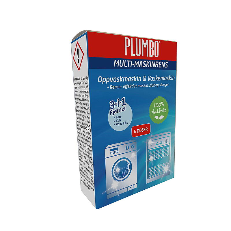 Plumbo Plumbo 6 stk. multimaskinrengjøringsmiddel