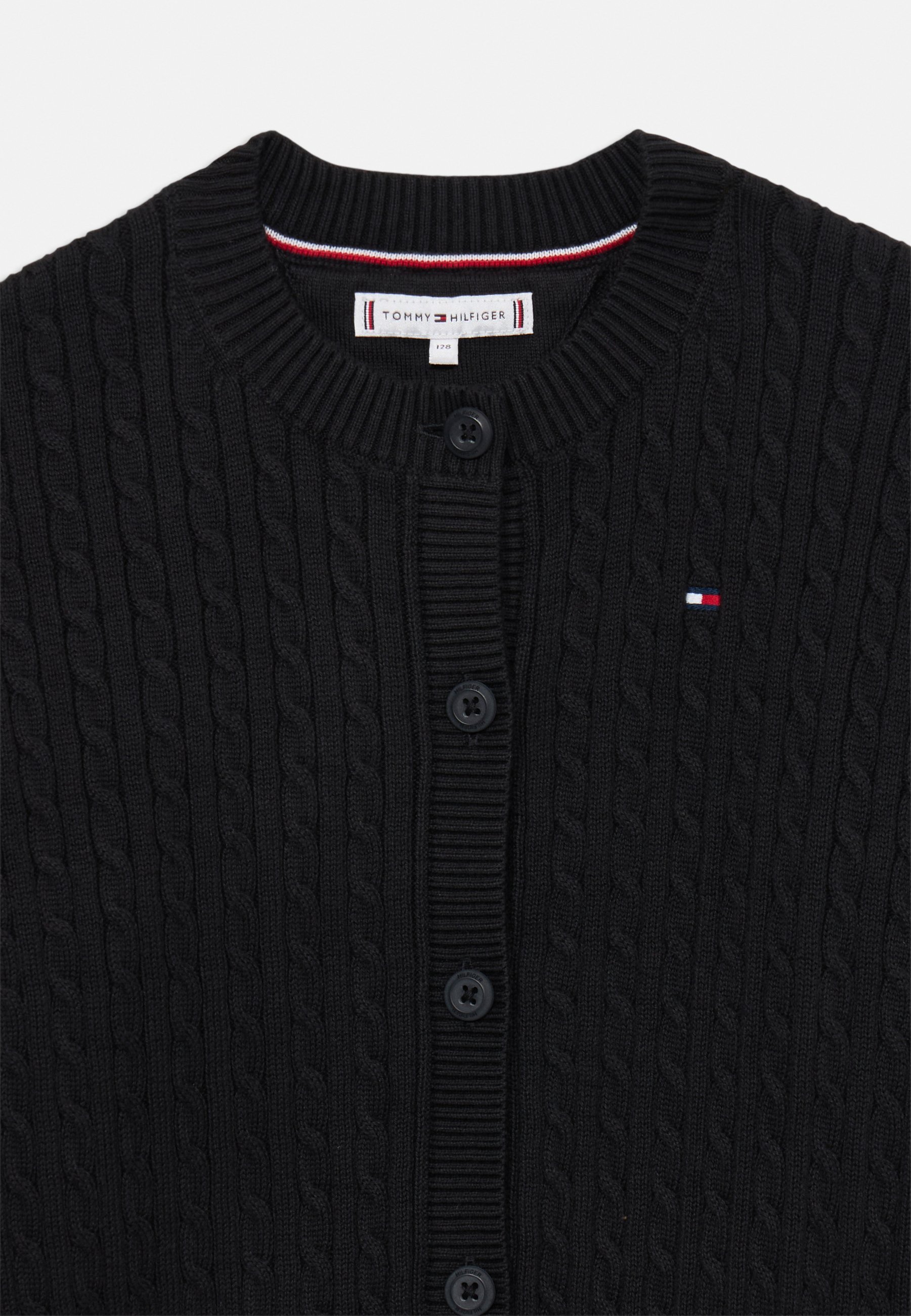 Tommy Hilfiger CABLE CARDIGAN - Cardigan - zwart