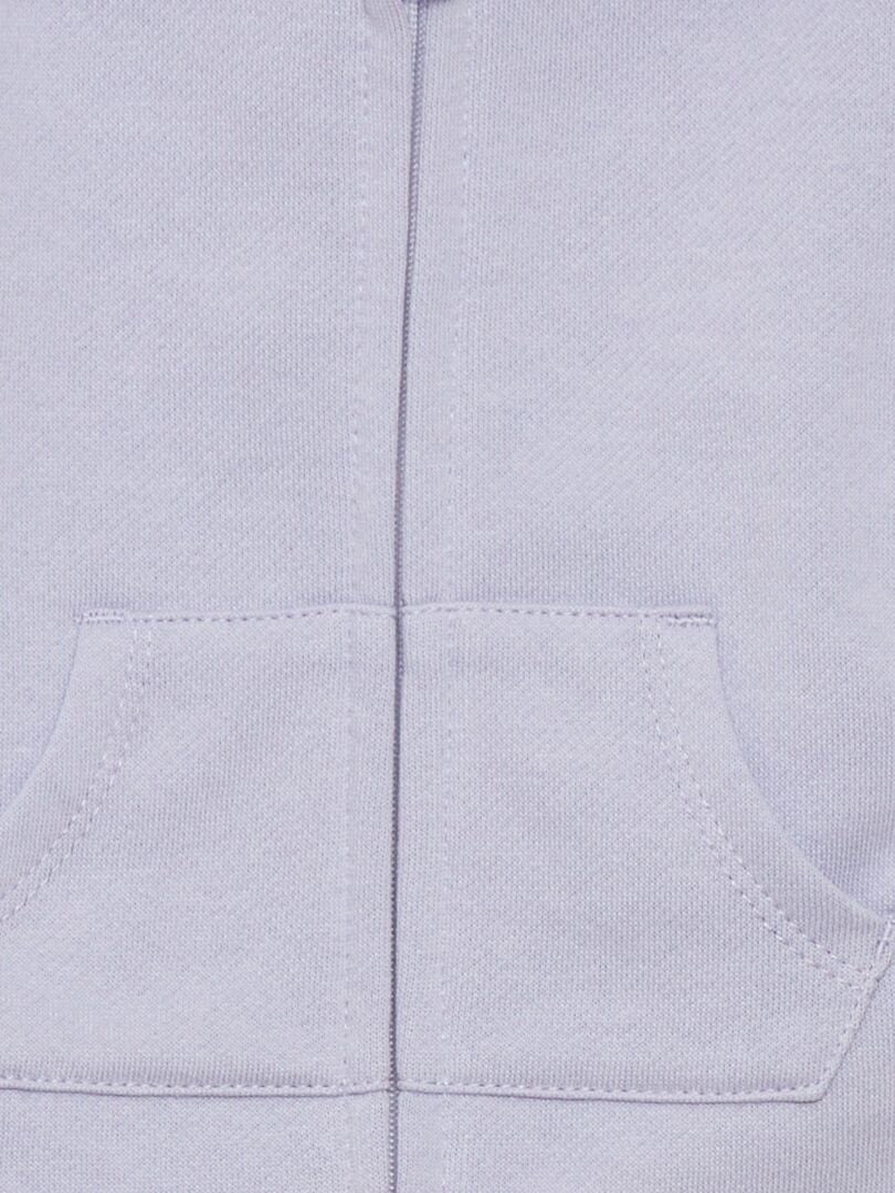 Hoodie met rits - BLAUW