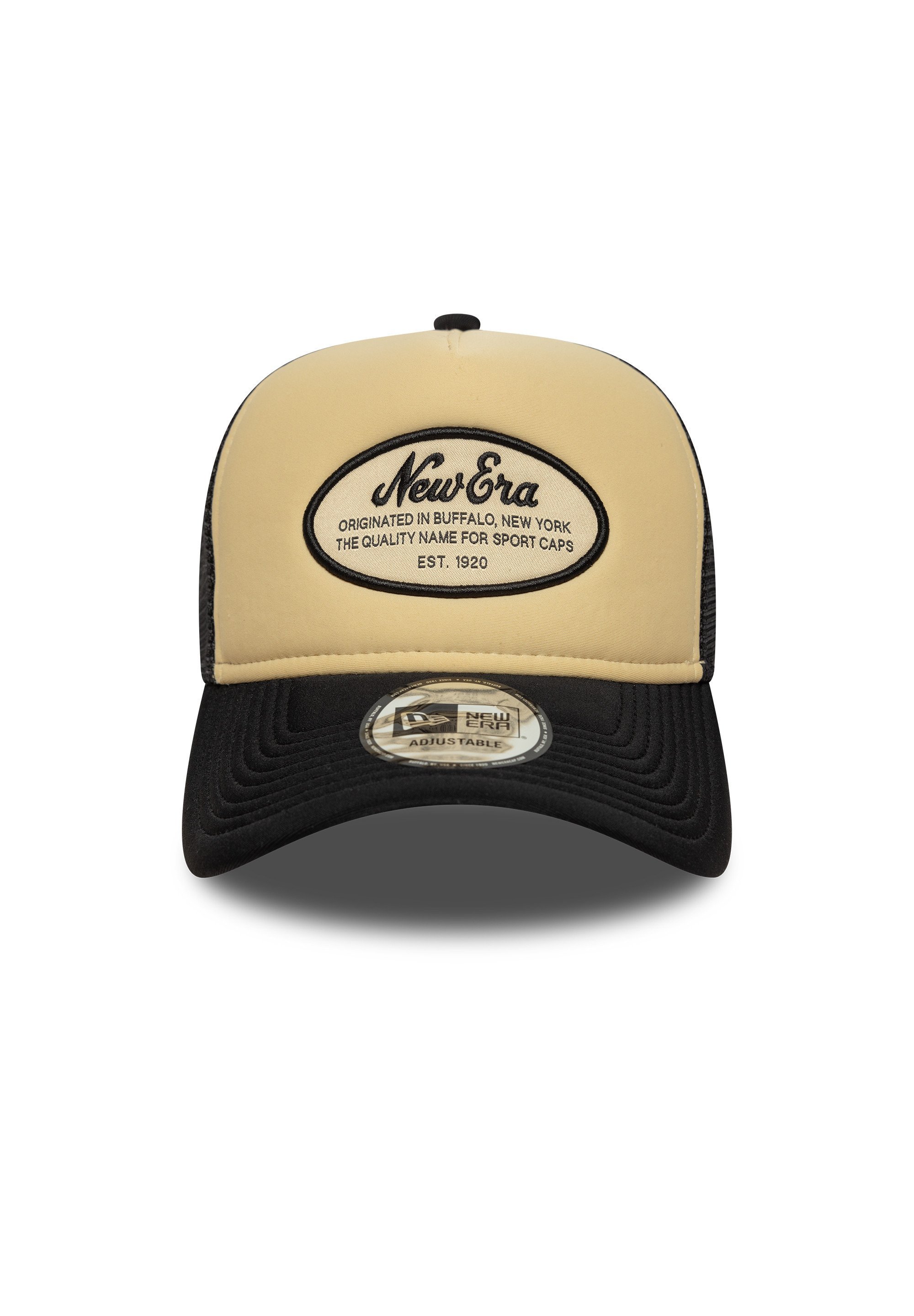 New Era OVAL PATCH TRUCKER - Cap - new era blkwhi