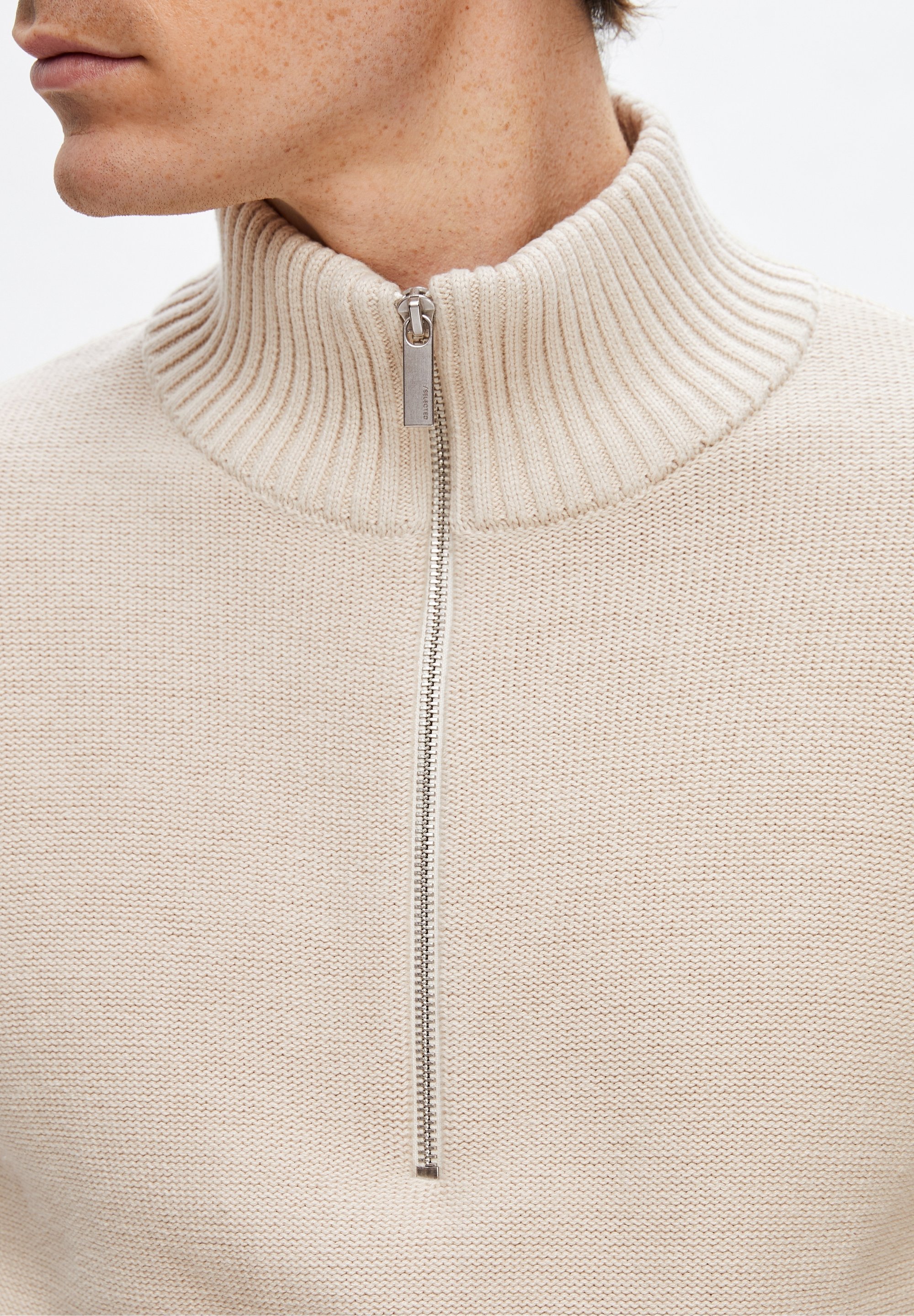 Selected Homme trui - gebroken wit