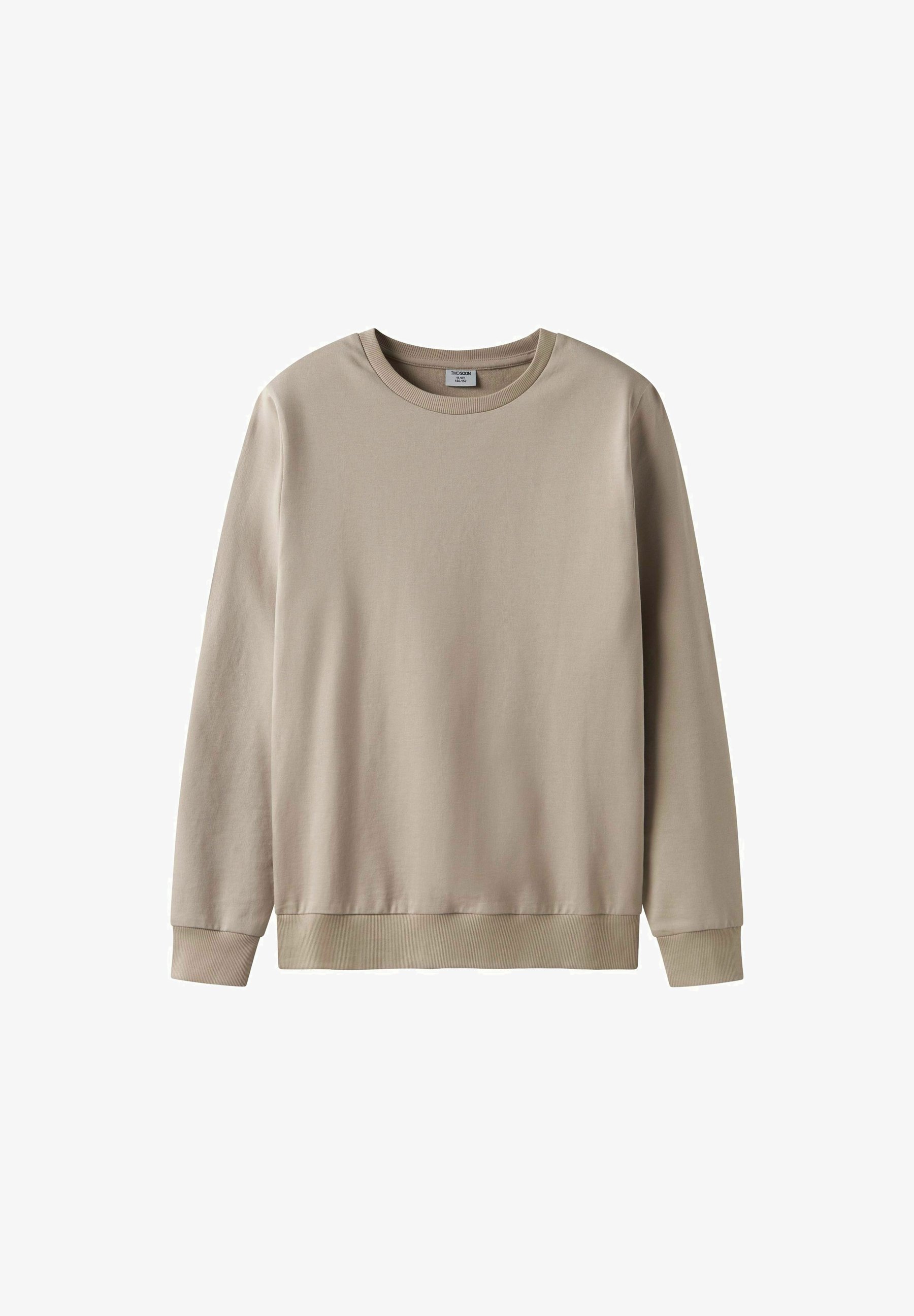 Sweat-shirt TWO SOON - coloris beige Oxford