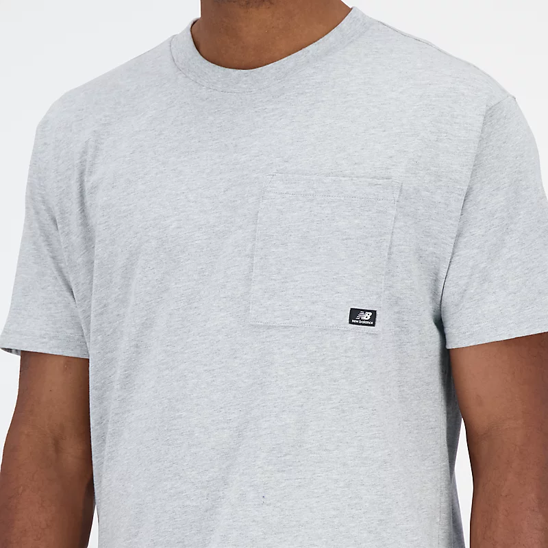 Męska koszulka z krótkim rękawem Essentials Reimagined Cotton Jersey T-shirt - ATHLETIC GREY