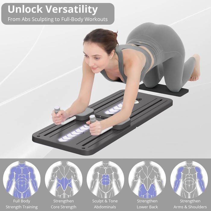Pilates Reformer | Aparelho compacto e dobrável para exercícios abdominais e corporais em casa.
