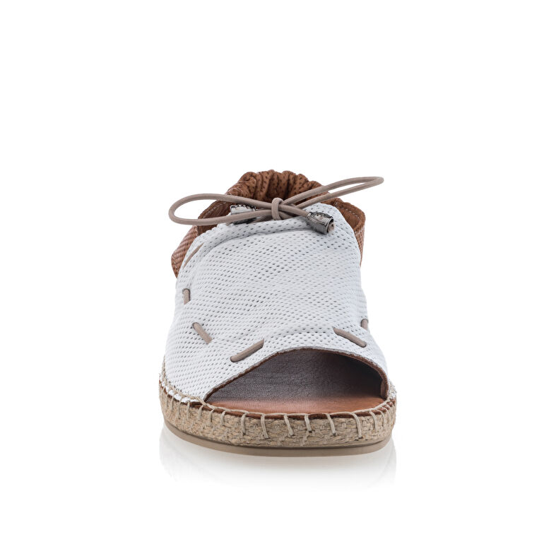 Sandali bianchi da donna / Scarpe aperte in punta