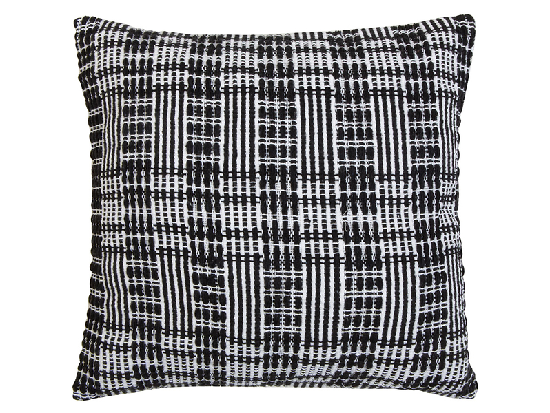 Poduszka dekoracyjna Meli 45x45 cm czarno-biała