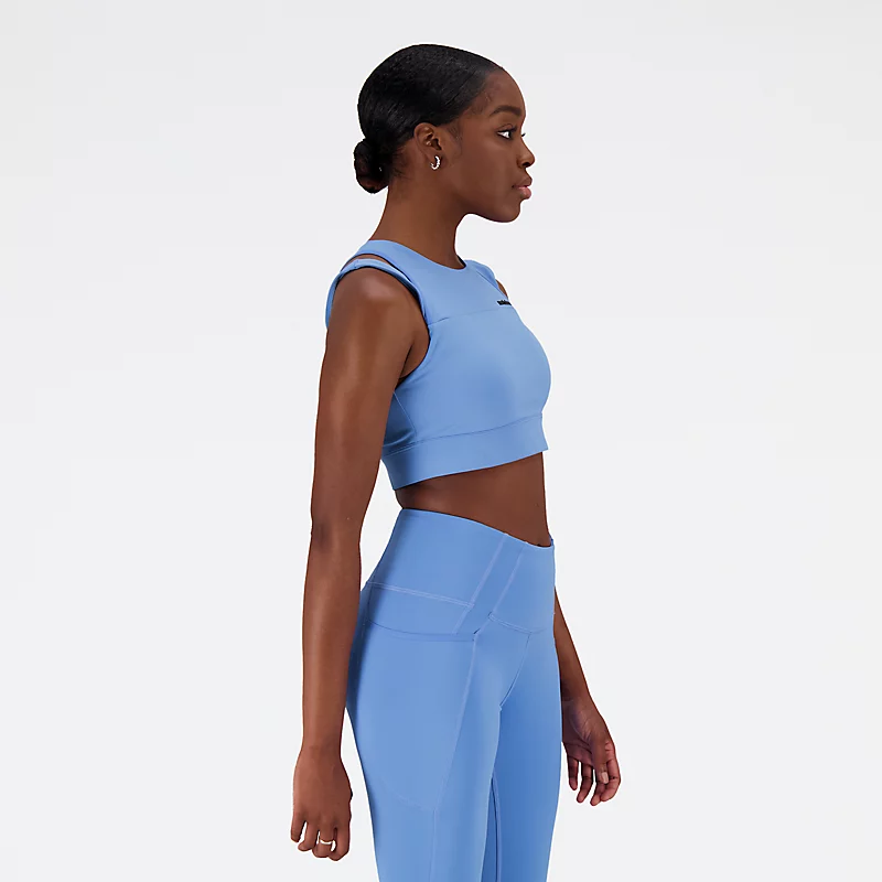 Femme Shape Shield Crop-BH - HERITAGE BLUE