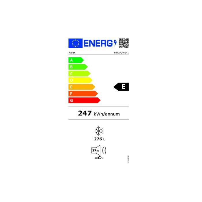 Congélateur armoire - HAIER - H4F272WEH1 - 276 litres - Total No Frost - 4 tiroirs