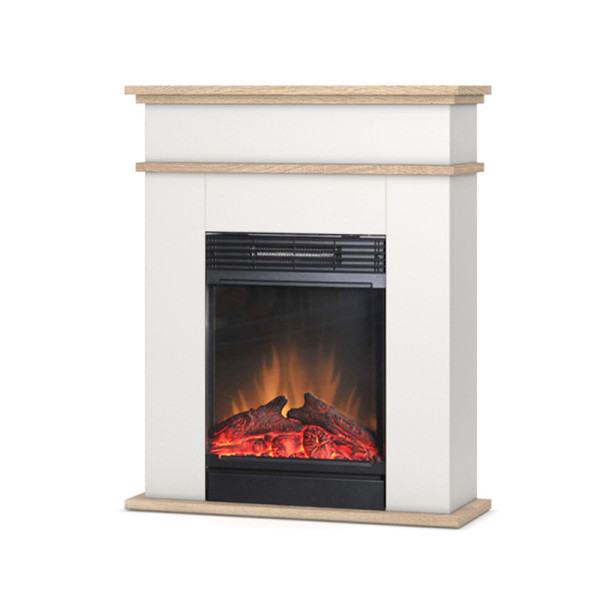 Kominek elektryczny Fori W01-Biały,dąb 1,4kW Warmtec
