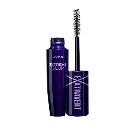 Avon Exxtravert Extreme Volume pogrubiający tusz do rzęs Blackest Black 9,5 ml