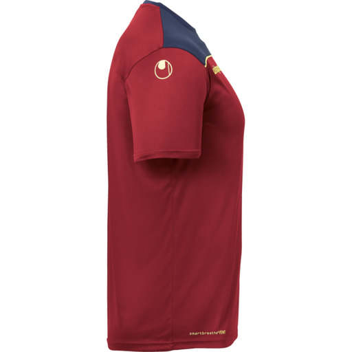 Offense 23 Poly Shirt Burdeos/azul Marino/amari Uhlsport