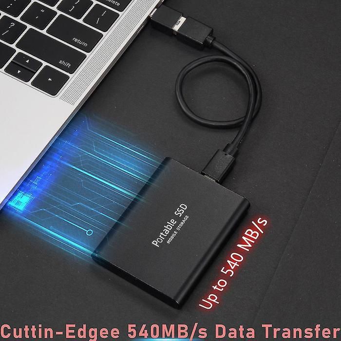 Disque dur SSD portable de type C rouge de 1 To, 4 To, 2 To, 1 To, ultra fin, extensible