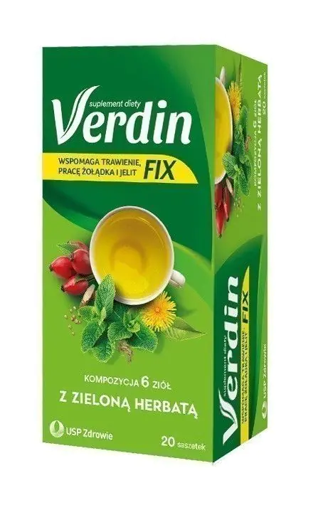 Verdin Fix z Zieloną Herbatą, Zioła w saszetkach