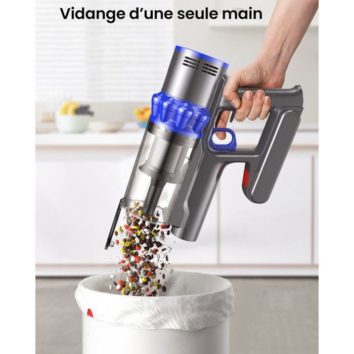 Aspiradora de mano inalámbrica YOIMOIMO - 70000 Pa - 650 W - 70 min de autonomía