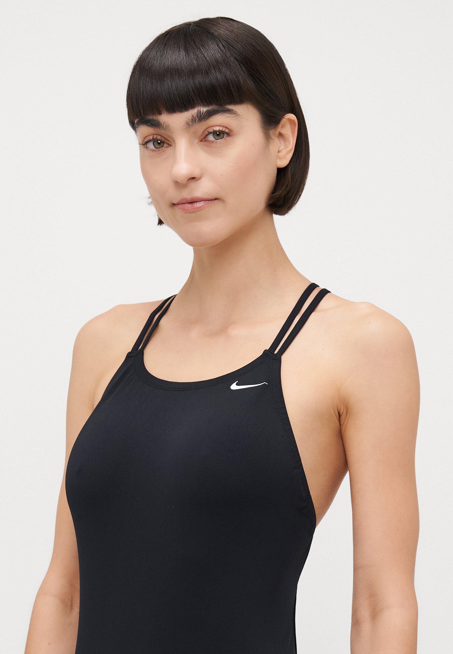 Nike Performance Spiderback Badeanzug - Schwarz