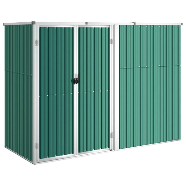Szopa Zielony 225 x 89 x 161 cm Stal vidaXL