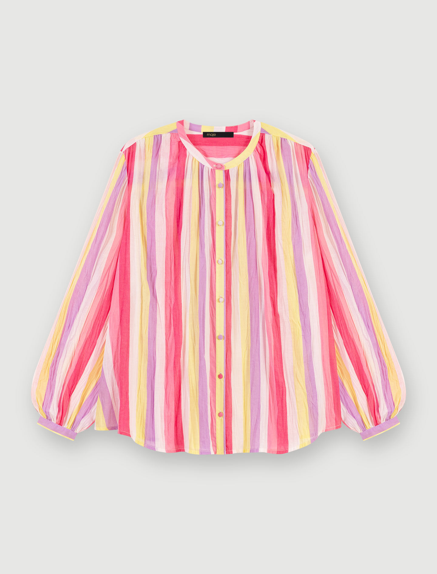 Oversized gestreepte blouse - Meerkleurig