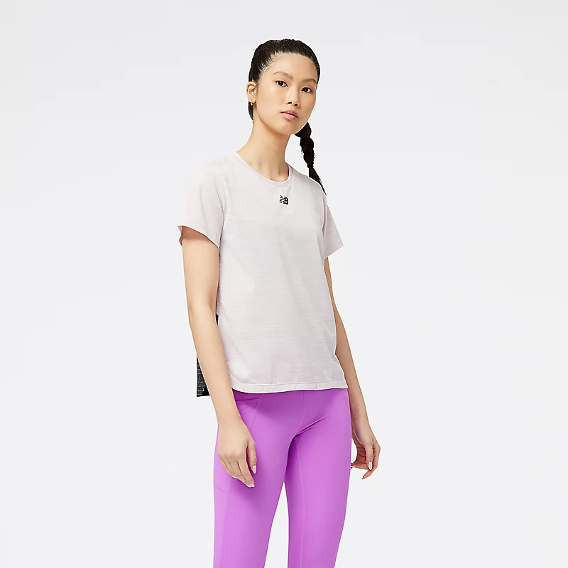 Impact Run T-shirt met korte mouwen voor dames – STEENROZE HEATHER