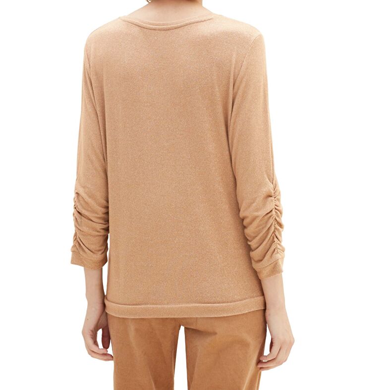 Maglietta da donna beige