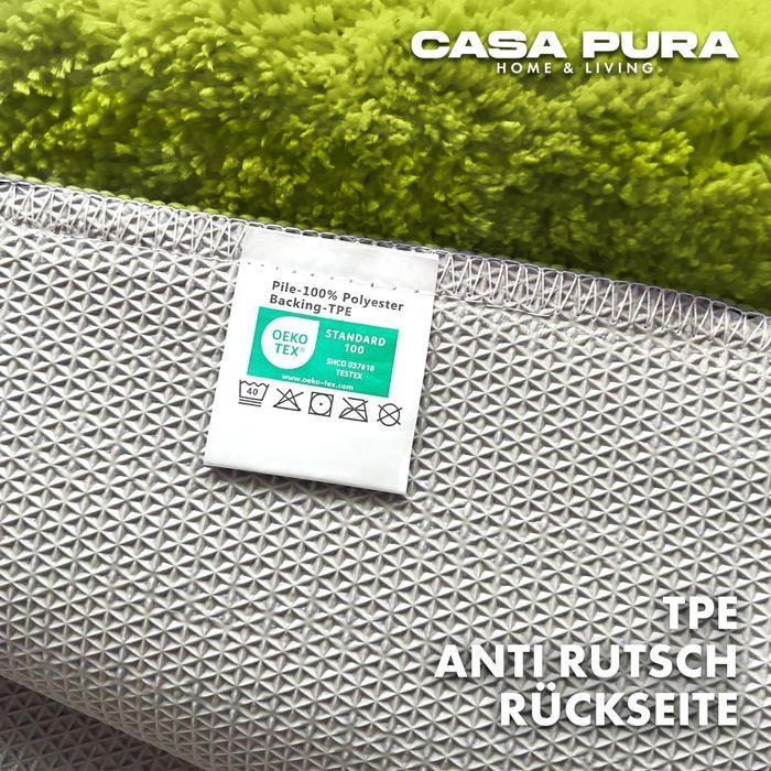 Alfombrilla de baño Sky Plain, verde manzana, 60 x 100 cm