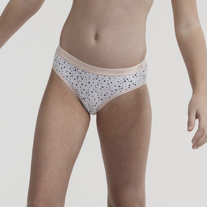 Braguitas Dim - 093G6 - Braguitas de algodón suave para niñas x6
