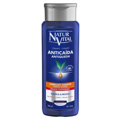 Natur Vital anti-hårtap sjampo for fett hår 300 ml