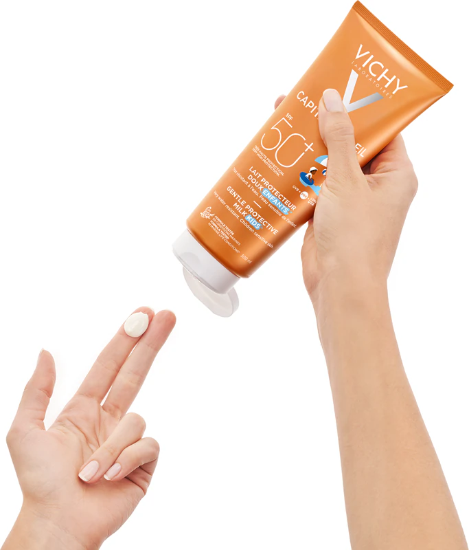 Vichy Capital Soleil Gentle Milk Schutzmilch für Gesicht und Körper von Kindern LSF 50