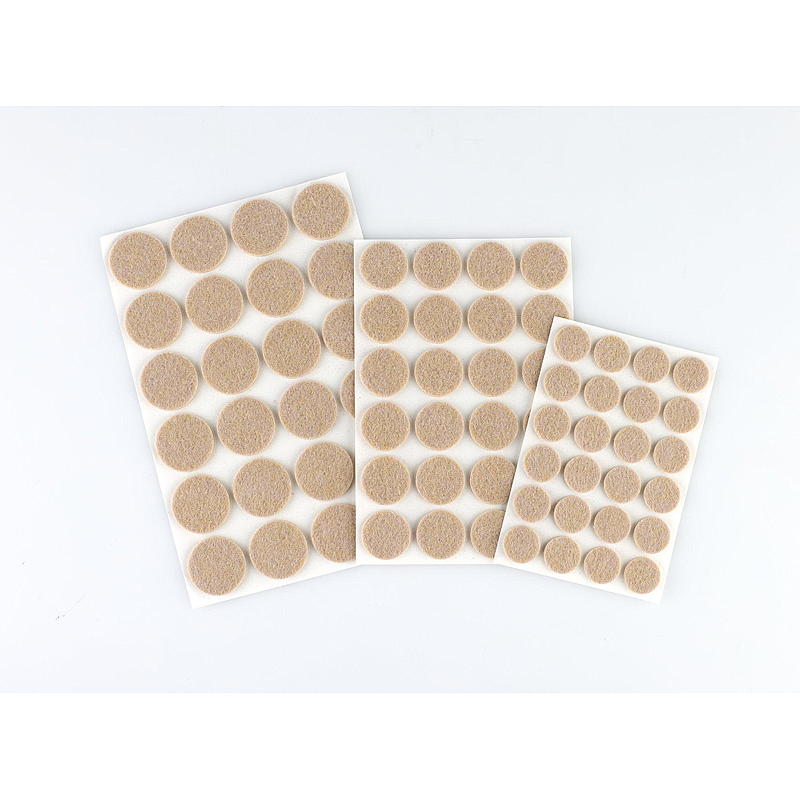 Møbelknotter 72 stk., ø 19/25/30 mm, beige
